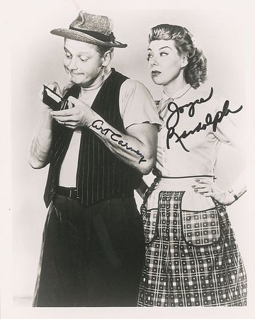 Lot #1404 Honeymooners: Carney and Randolph Signed Photographs - Image 2
