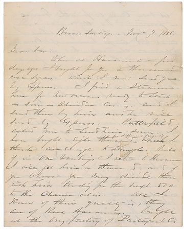 Lot #711 William T. Sherman: ?The French really intend to go and Maximilian will follow,? writes the newly appointed Lieutenant General, assessing the Franco-Mexican situation with a cautious eye - Image 1