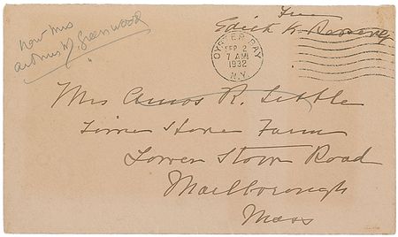 Lot #49 Edith K. Roosevelt Handwritten Letter Signed - Image 2