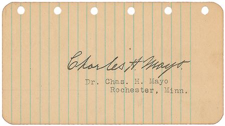 Lot #588 Mayo Brothers Signatures - Image 1