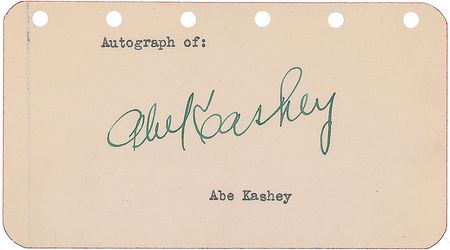Lot #556 Abe ‘King Kong’ Kashey Signatures - Image 1