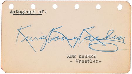 Lot #556 Abe ‘King Kong’ Kashey Signatures - Image 2