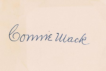 Lot #1633 Connie Mack Signature - Image 1