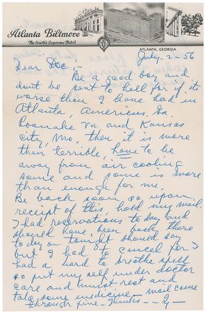 Lot #1511 Ty Cobb: ?Be a good boy and don?t be sent to hell? - Image 1