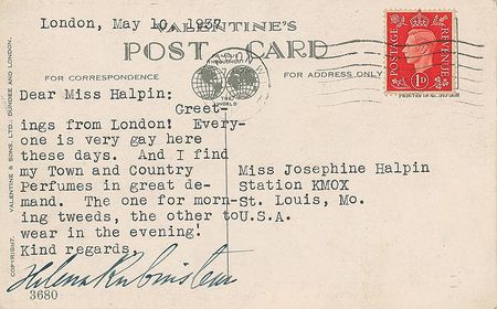Lot #400 Helena Rubinstein Typed Letter Signed - Image 1