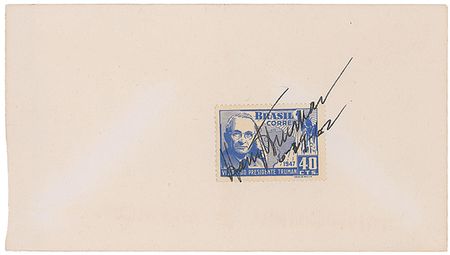 Lot #98 Harry S. Truman Letter and Stamp - Image 2