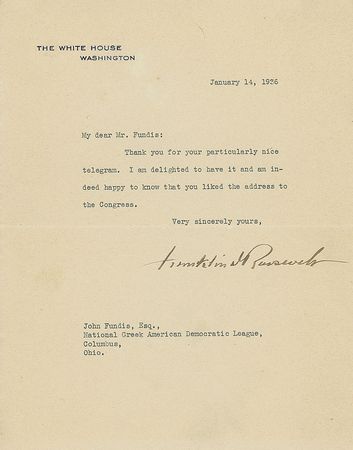 Lot #89 Franklin D. Roosevelt Typed Letter Signed - Image 1