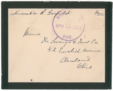 Lot #38 Lucretia Garfield Free Frank