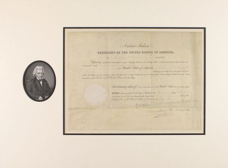 Lot #14 Andrew Jackson Signed Document