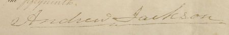 Lot #14 Andrew Jackson Signed Document - Image 2