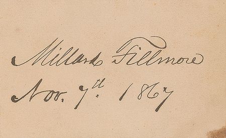 Lot #21 Millard Fillmore Signature
