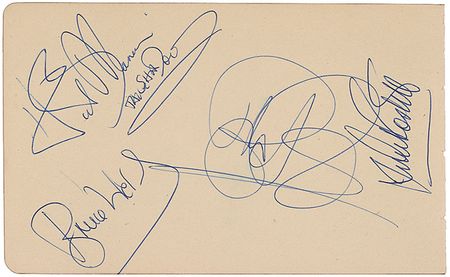 Lot #1230 Cliff Richard and the Shadows Signatures - Image 1