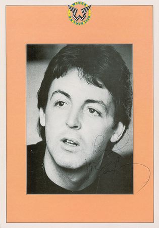 Lot #1056 Beatles: Paul McCartney Program - Image 1