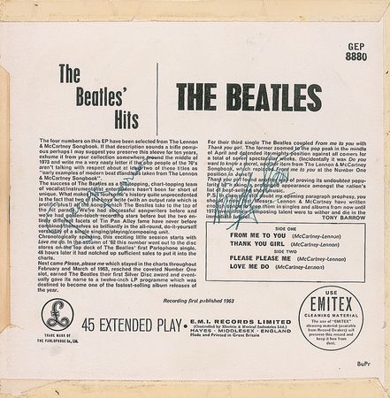 Lot #1052 Beatles: Harrison and Starr 45 RPM Record - Image 1