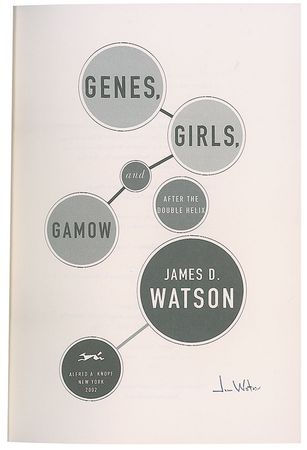 Lot #348 DNA: James D. Watson Book - Image 1