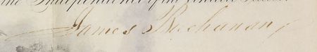 Lot #23 James Buchanan Signed Document - Image 2