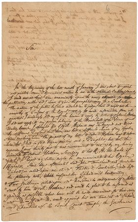 Lot #216 Jean Louis de Lolme Handwritten Letter Signed - Image 1