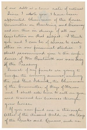 Lot #36 James A. Garfield: The future president expresses optimism at reducing the debt after the Civil War - Image 2