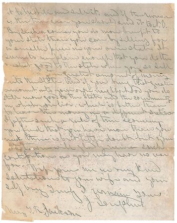 Lot #692 James Longstreet: The former Confederate general, now a cotton broker, advises another officer to sell his cotton in his home state of Alabama - Image 2
