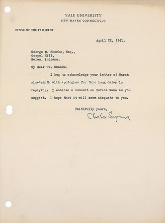 Lot #421 Yale University: Charles Seymour Group Lot - Image 2