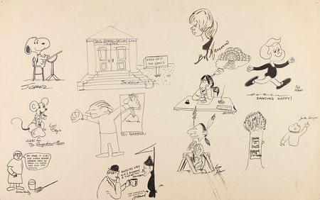 Lot #993 Charles Schulz Sketch - Image 1