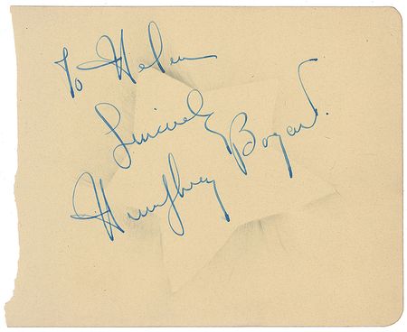 Lot #1292 Humphrey Bogart: Great collection of Bogie items, including a personalized pen from the ?50s and Casablanca cast signatures - Image 3