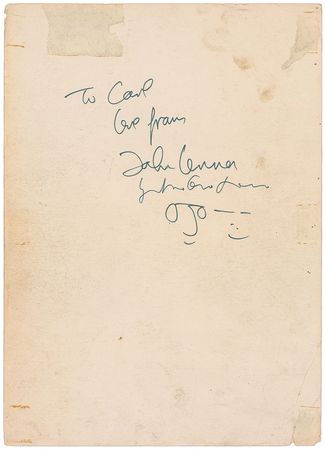 Lot #19 John Lennon and Yoko Ono