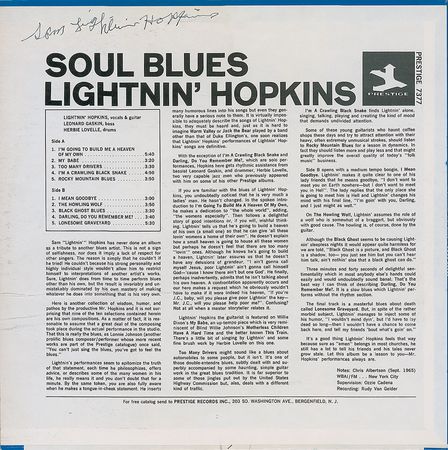 Lot #297 Lightnin? Hopkins - Image 1