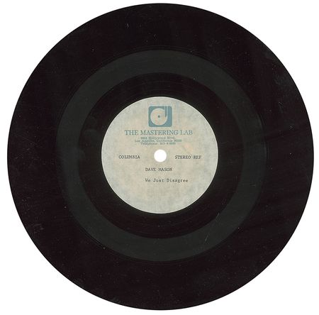 Lot #606 Dave Mason: We Just Disagree - Image 3