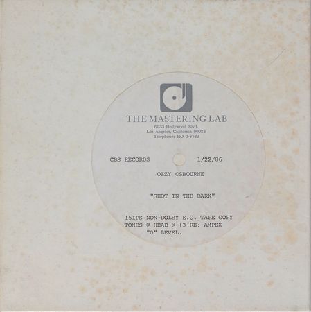 Lot #655 Ozzy Osbourne: Shot in the Dark - Image 1