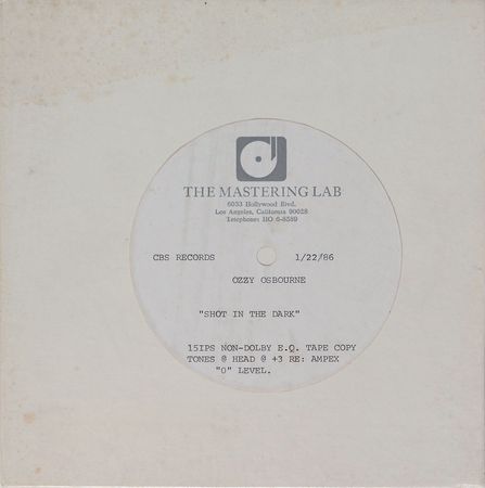 Lot #656 Ozzy Osbourne: Shot in the Dark - Image 1