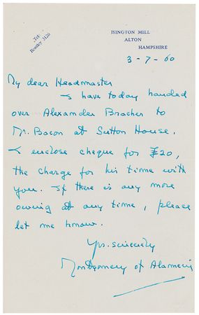 Lot #392 Montgomery of Alamein - Image 1