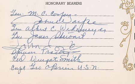 Lot #1254 John Wayne: Jack Pennick: Wayne, Ford, Tracy, and a multitude of others pay their respects to a noted character actor and decorated veteran - Image 2