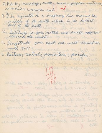 Lot #953 Robert DeNiro Schoolwork - Image 2