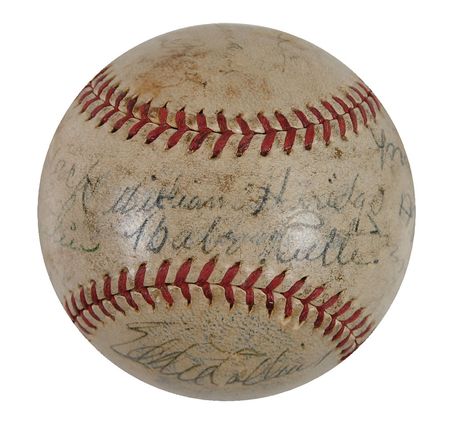 Lot #1267 Baseball: 1937 All-Stars: The 1937 All-Stars featuring eleven Hall of Famers, including Ruth, Ott, Collins, Frisch, and Waner - Image 1