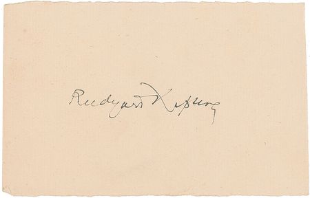 Lot #1610 Rudyard Kipling Signature - Image 1