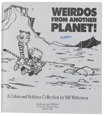Lot #1636 Bill Watterson Book - Image 1