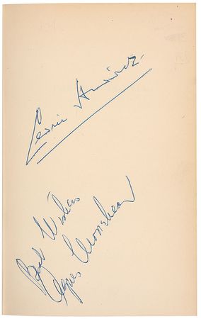 Lot #1253 Ethel Waters, Agnes Moorehead, and Cedric Hardwicke - Image 1