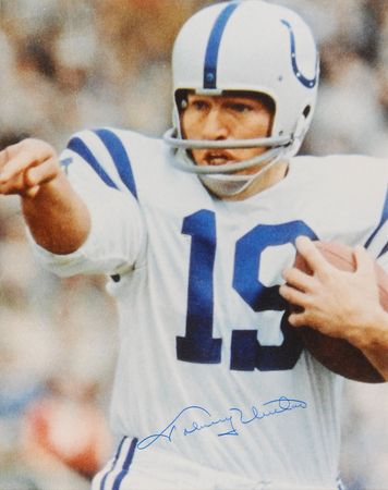 Lot #1765 Johnny Unitas Signed Photograph - Image 1
