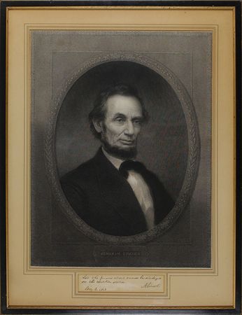 Lot #26 Abraham Lincoln: Lincoln, true to his