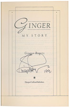 Lot #1214 Ginger Rogers Book - Image 1