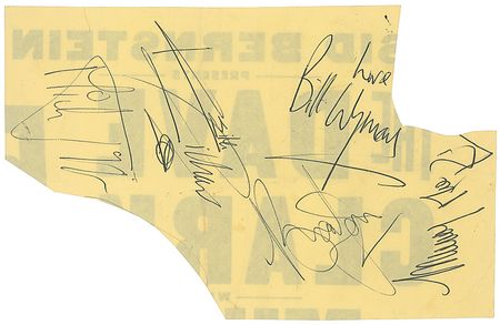 Lot #766 Rolling Stones Signatures - Image 1