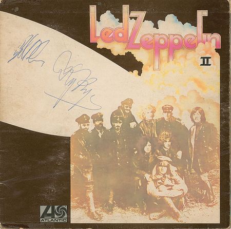 Lot #757 Led Zeppelin: Zeppelin II signed after a 1972 gig in Scotland - Image 1