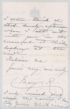 Lot #264 Queen Mary of Teck Handwritten Letter Signed - Image 2