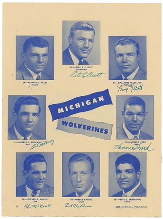 Lot #1487 Michigan Wolverines Football Program Page - Image 2