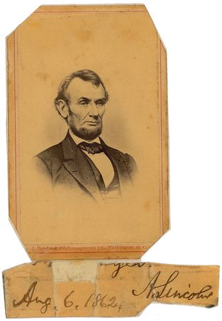 Lot #27 Abraham Lincoln Signature