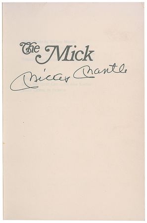 Lot #1472 Mickey Mantle Book - Image 1