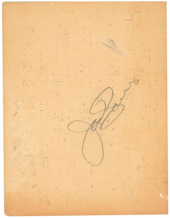Lot #1468 Joe Louis Scorecard - Image 1