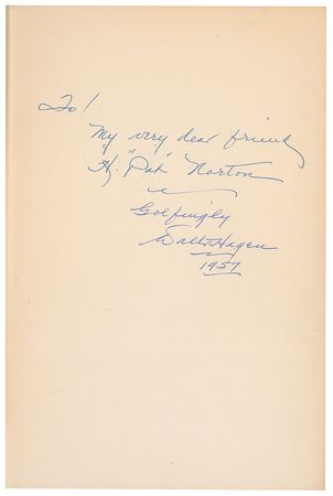 Lot #1287 Walter Hagen Book - Image 1