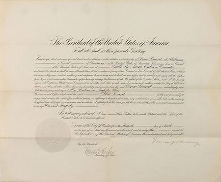 Lot #71 Warren G. Harding Signed Document - Image 1